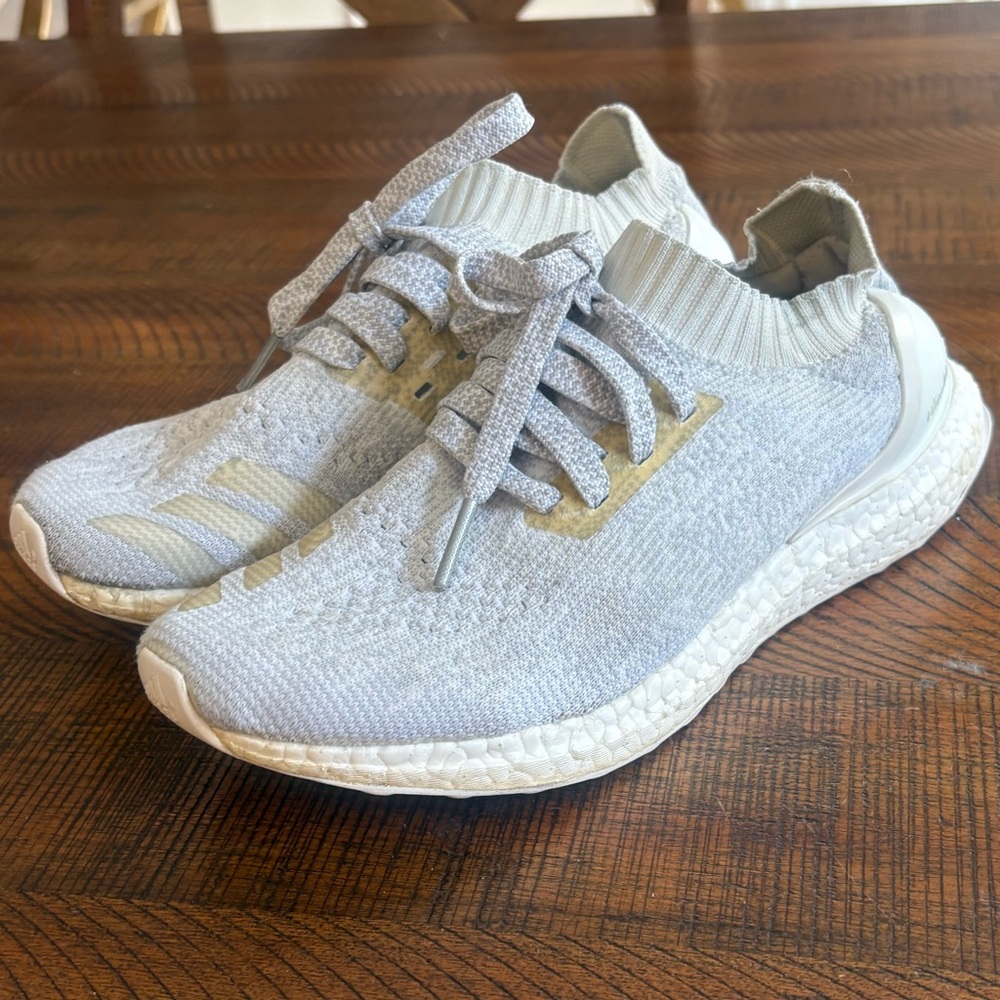 Adidas Ultraboost Uncaged Triple White Running Training Knit Sneakers MENS 6 W 8